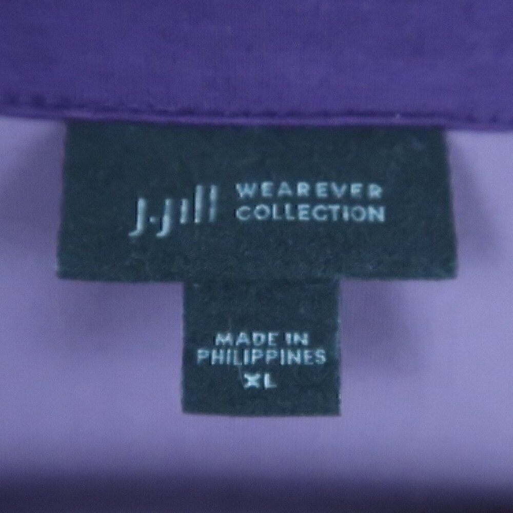 J JILL WEAREVER COLLECTION PURPLE VELOUR SLEEVELESS ROUND NECK TOP SIZE XL - Picture 2 of 4